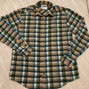 Men’s Mountain Khaki Peaks Flannel Shirt